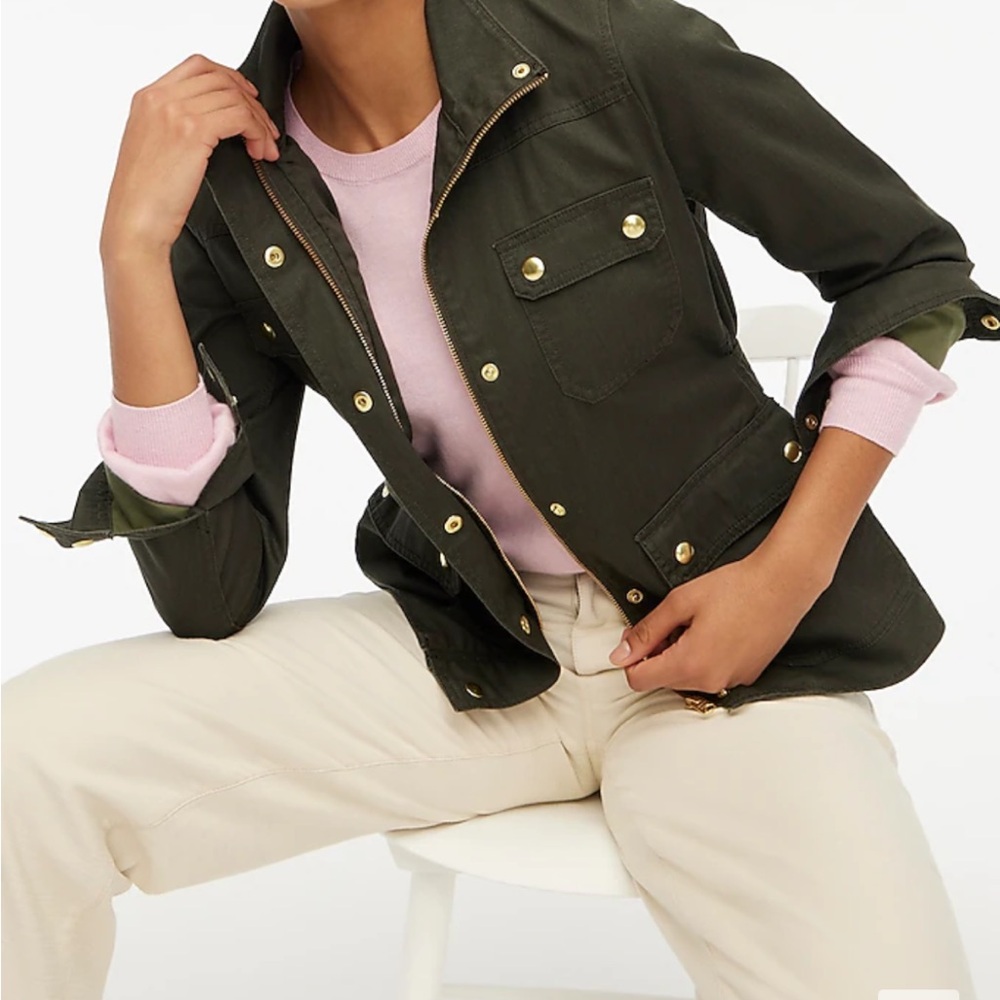 J. Crew coated twill field jacket